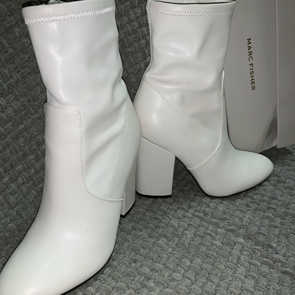 White bootie Marc Fisher